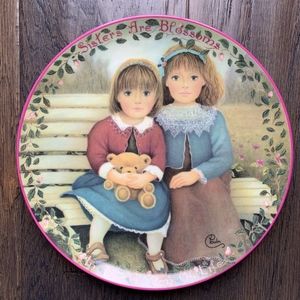 Sisters Are  Blossoms In The Garden of Life Plate